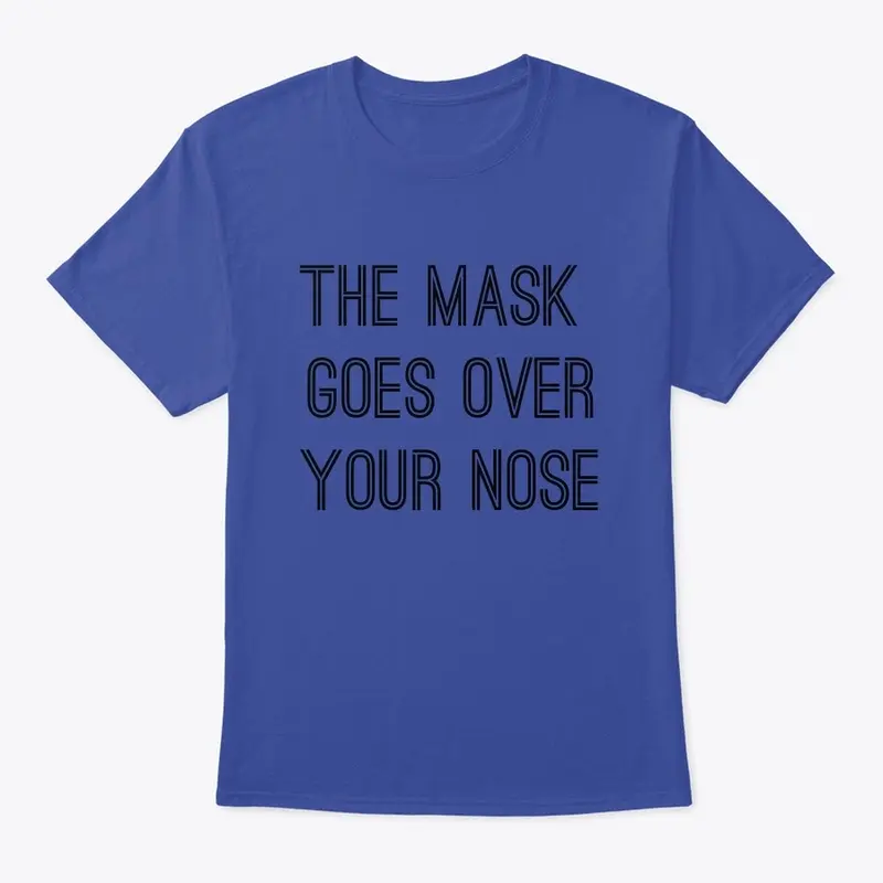 the mask goes over your nose