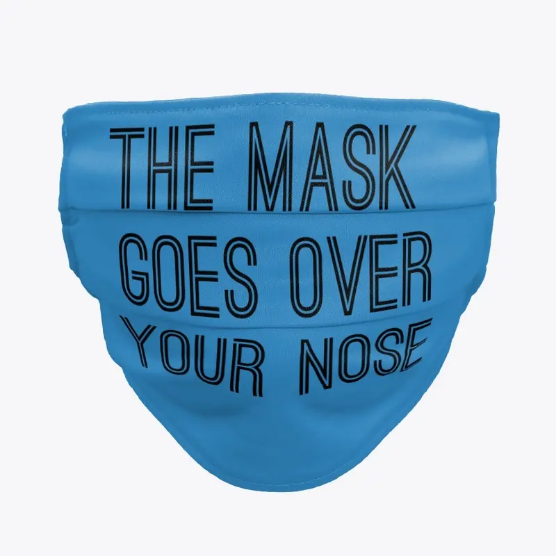 the mask goes over your nose