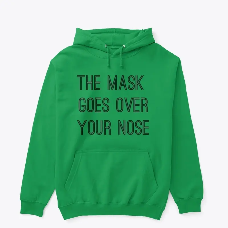 the mask goes over your nose